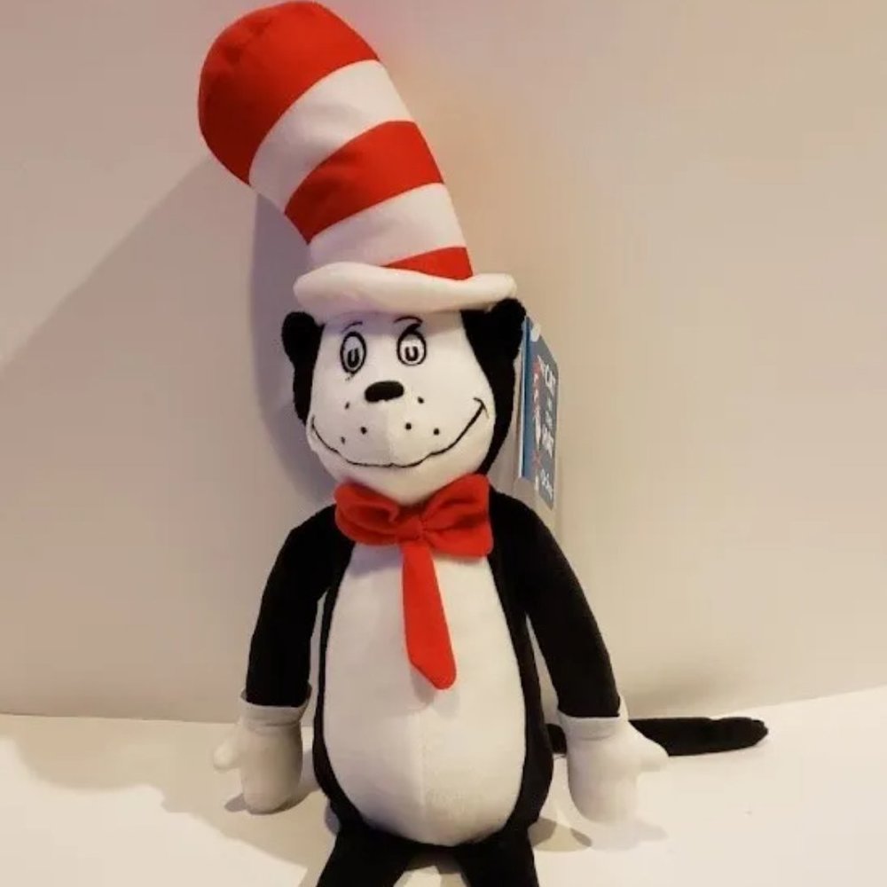 Dr Seuss Cat in The Hat Plush Stuffed Animal 22"
